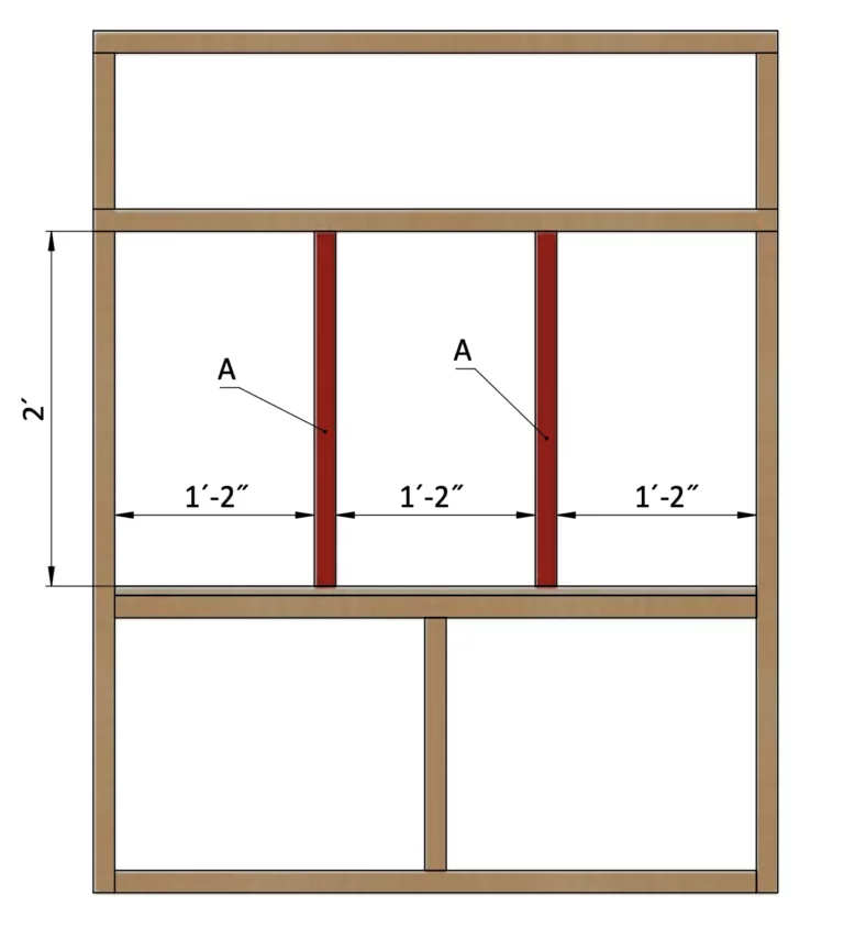 Assembling chicken coop's left side wall frame