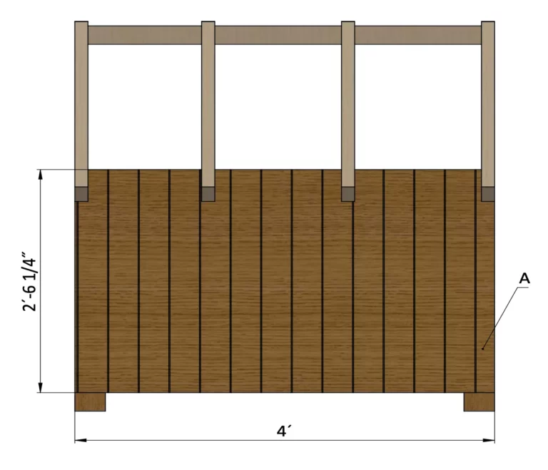 Installing exterior for the side walls of the doghouse