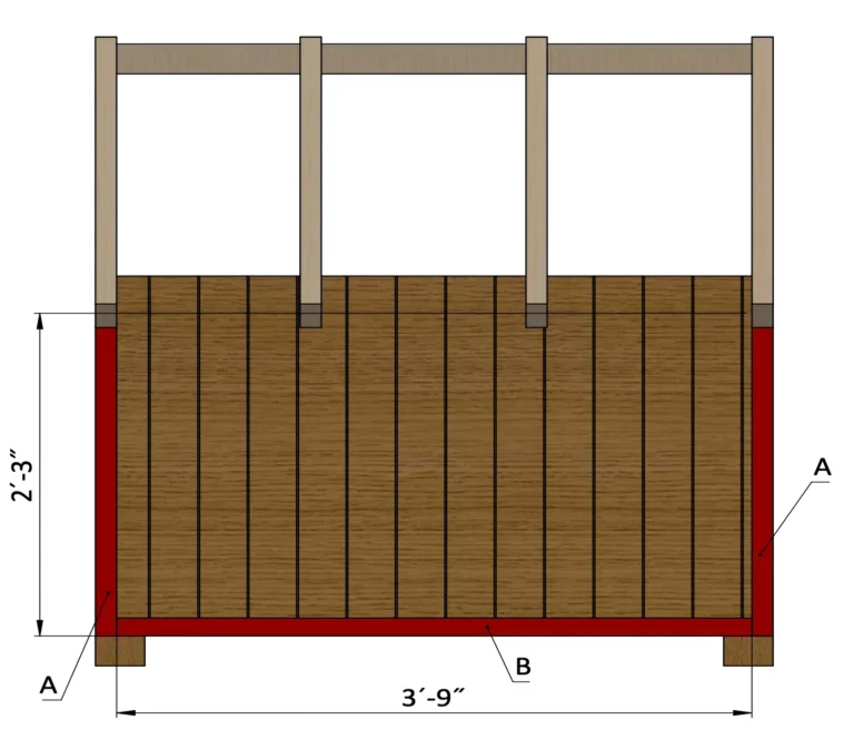 Installing exterior for the side walls of the doghouse