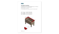 2x4 planter box top plates assembly