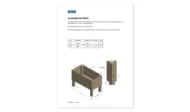 2x4 planter box walls assembly