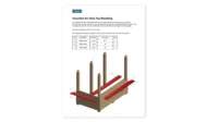 4x12 lean to outdoor bar table top assembly