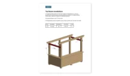 4x12 lean to outdoor bar top beams installation