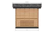 8x10 outdoor bar back side dimensions