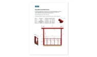 8x10 outdoor bar wall frame assembly