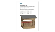 8x10 outdoor bar work table assembly