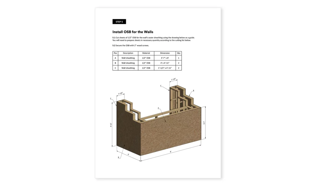 4x8 outdoor bar walls assembly