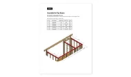 6x12 firewood shed assemble the top beams