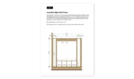 8x8_Modern She Shed Studio_Assemble Right Wall Frame