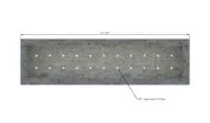3x1 window planter box bottom view