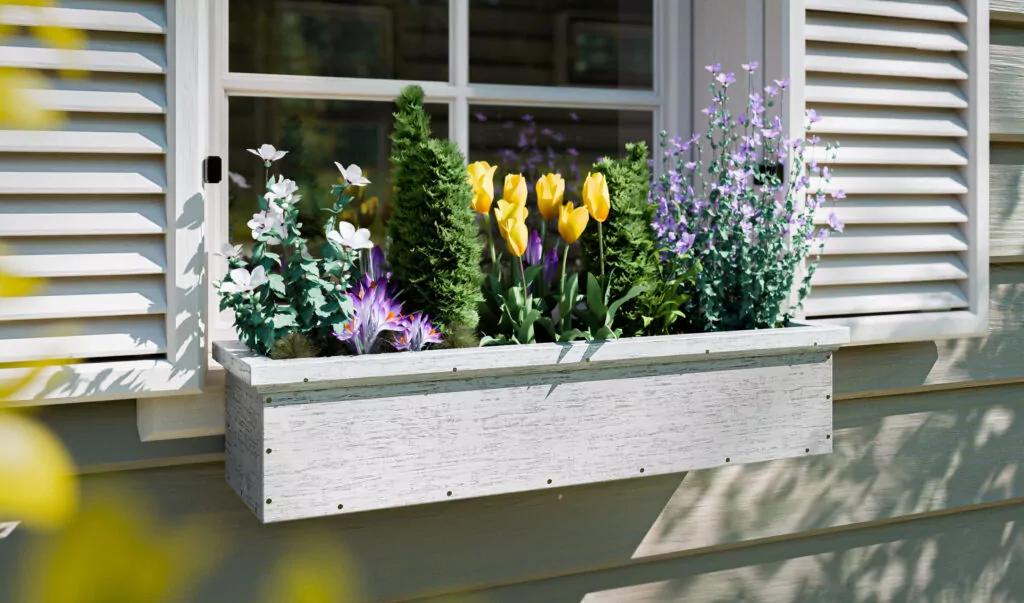 classic window planter box design