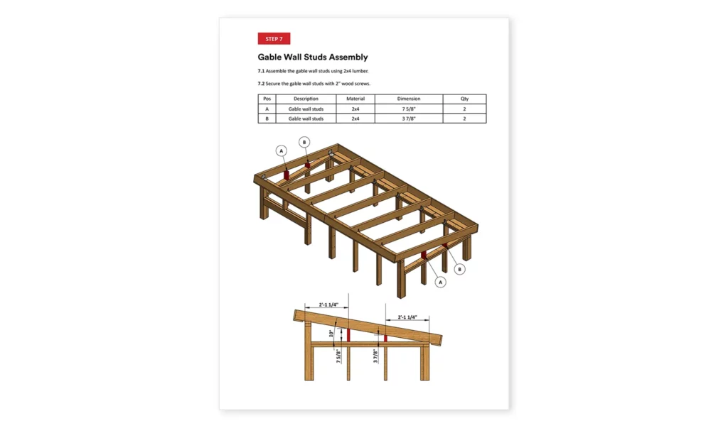 6-x-12-Chicken-Run-Gable-Wall-Studs-Assembly