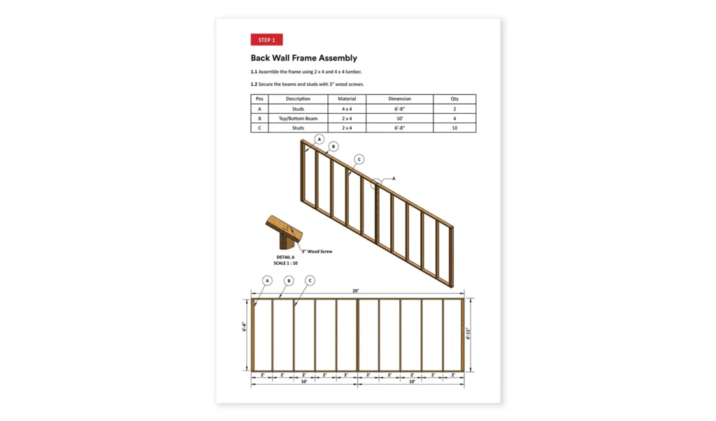 8-x-20-Chicken-Run-Back-Wall-Frame-Assembly