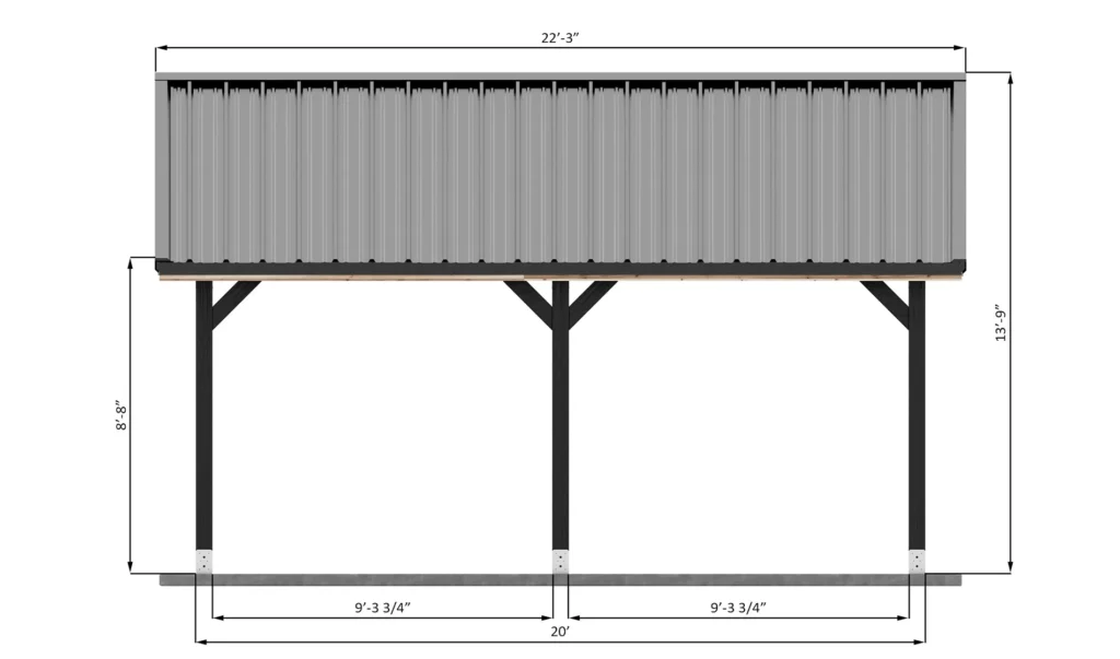 20x20-double-carport-side-dimensions