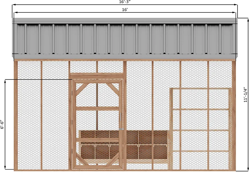 8x16-walk-in-chicken-run-front-side-dimensions