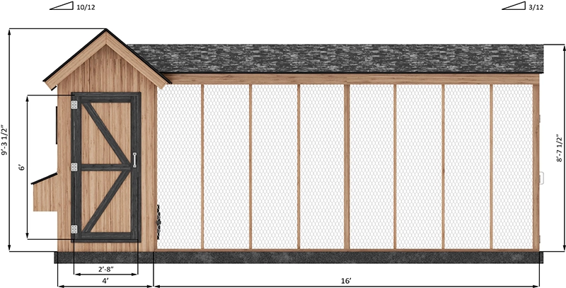 8x20 Walk in Chicken Run_Additional information image