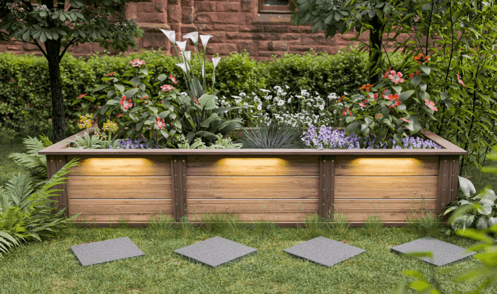 3x8 raised garden bed plan for flowers 