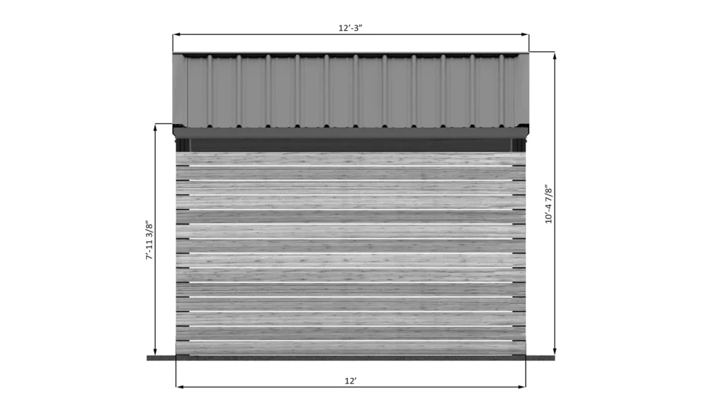 12x20-single-car-carport-back-side-dimensions