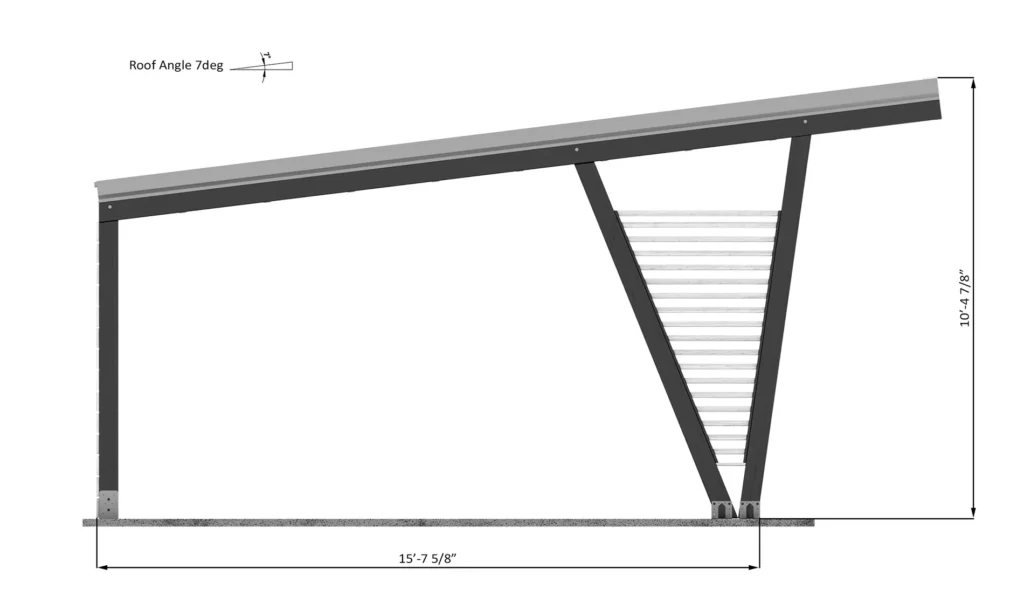 12x20-single-car-carport-right-side-dimensions