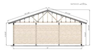 30x24-Three-Car Carport-Back-Side-Dimensions