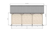 30x24-Three-Car Carport-Right-Side-Dimensions