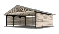 30x24-Three-Car Carport-View