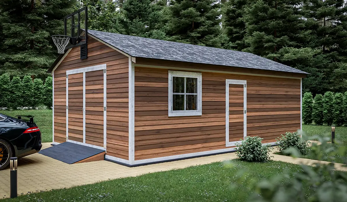 16x24 DIY garage shed