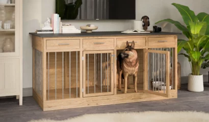 7x3-large-double-dog-kennel-with-TV-stand-design