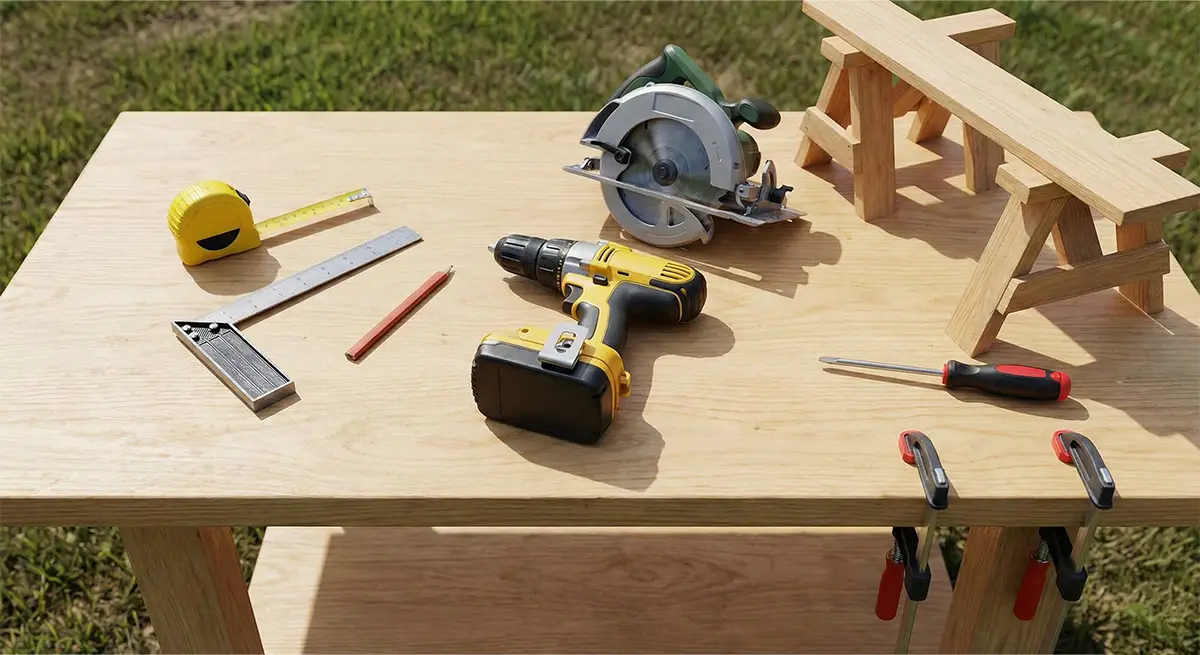 Tools list for constructing cold frame