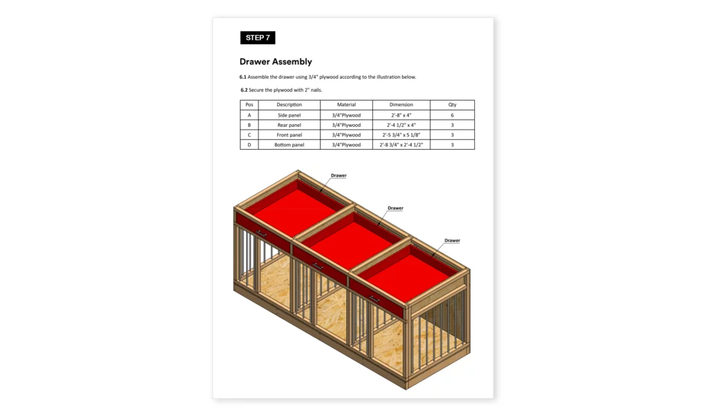 8x3-large-dog-kennel-drawer-assembly