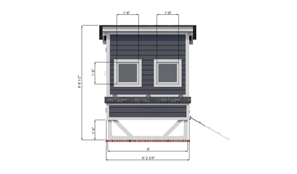5x6 Chicken coop front