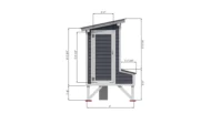 5x6 Chicken coop left side