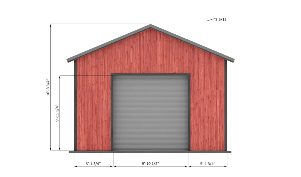 20x30-pole-barn-front-side-dimensions