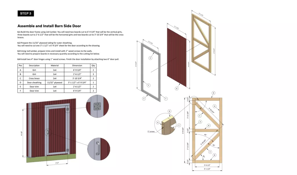 24x24-Pole-Barn-Door- Assembly