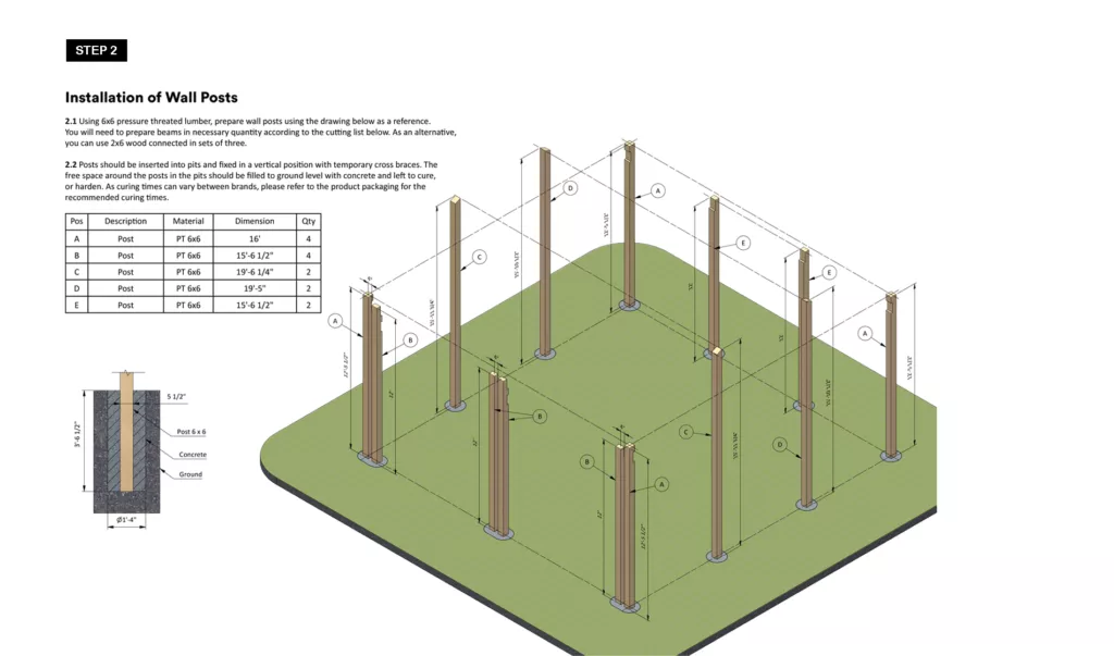 24x24-Pole-Barn-Wall-Post-Assembly