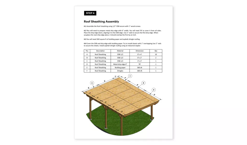 16x20-Gazebo-Roof-Sheating