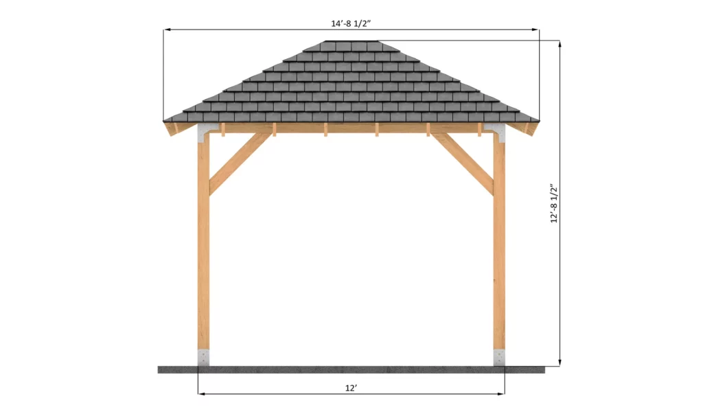 10x12-gazebo-front-side-dimensions