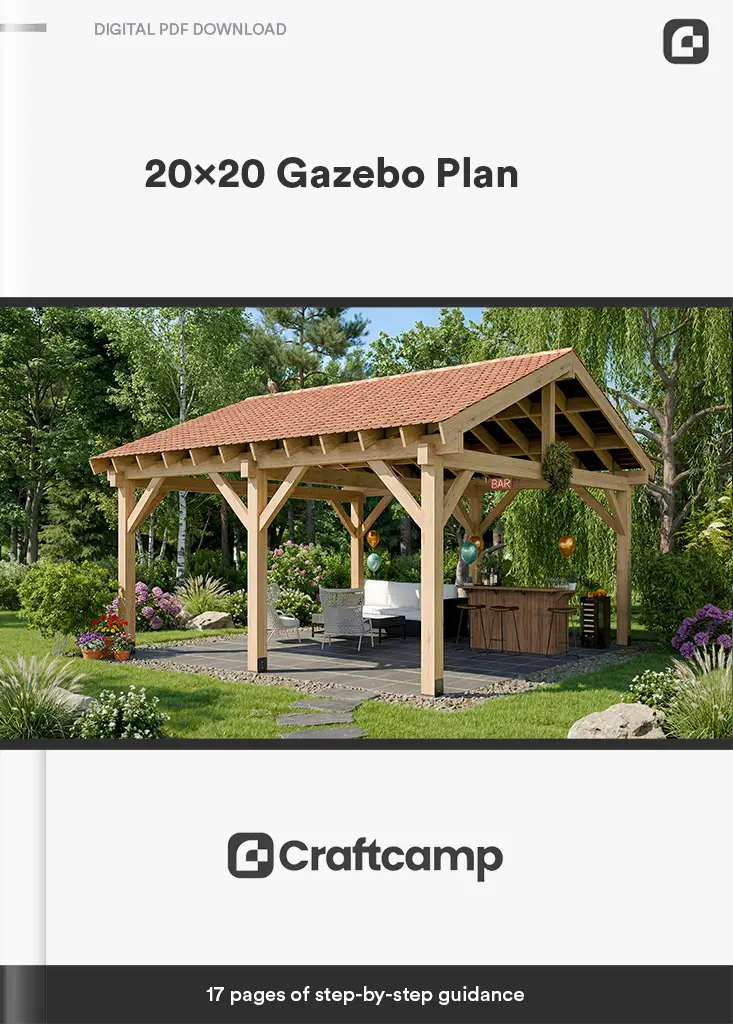 20x20 Gazebo Plan Product Box