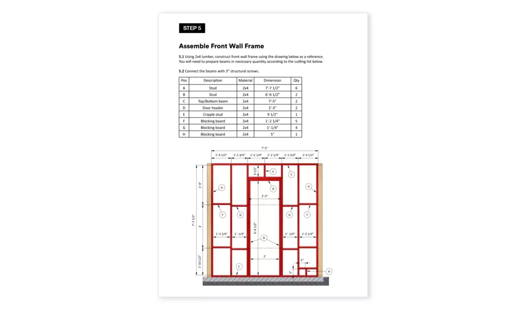 8x20-Small-Sauna-Plans-Frame
