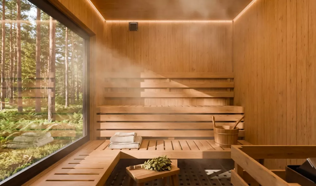 8x20-outdoor-sauna-interior-design