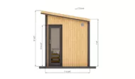 7x7-outdoor-sauna-right-side-dimensions
