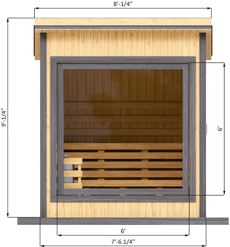 7x7-outdoor-sauna-specification