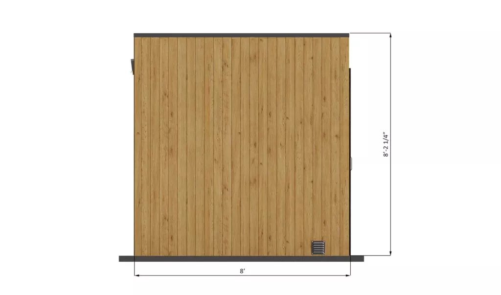 8x9-outdoor-sauna-left-side-dimensions