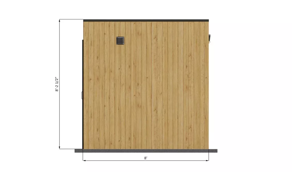 8x9-outdoor-sauna-right-side-dimensions