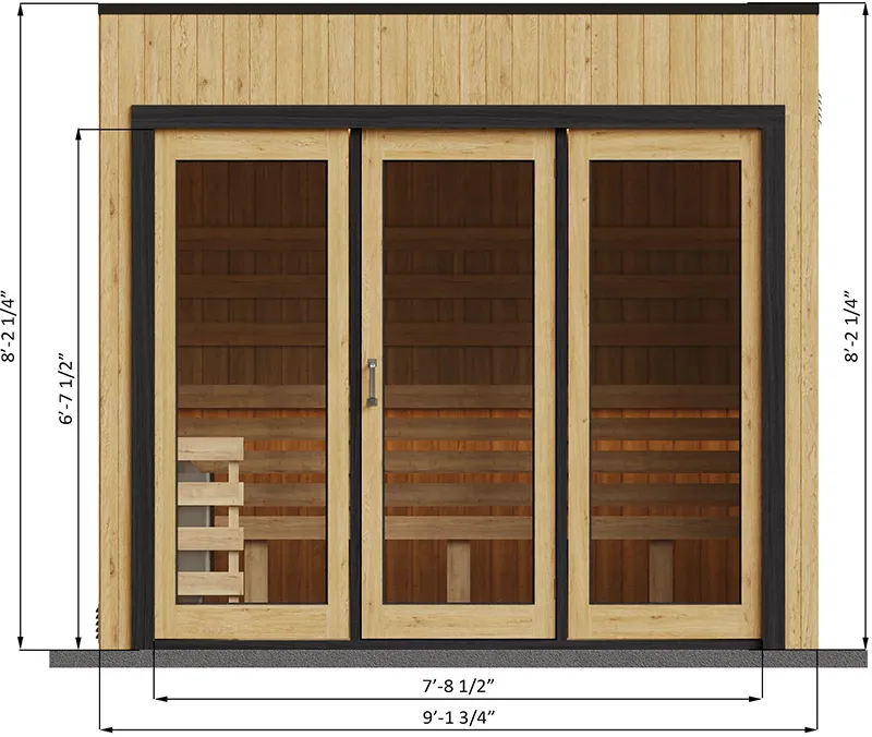 8x9-outdoor-sauna-specification