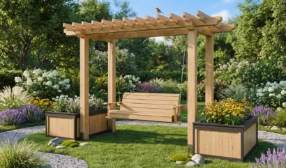 pergola-with-swing-design