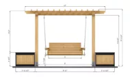 pergola-with-swing-front-side-dimensions