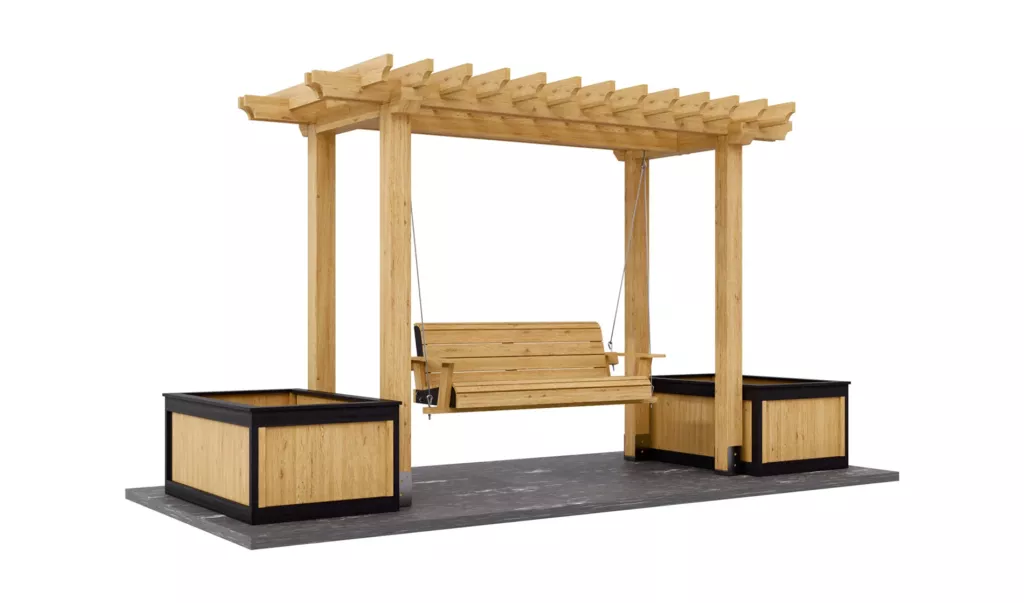 small-pergola-with-swing