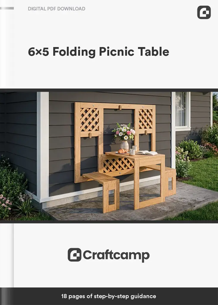 6x5 folding picnic table