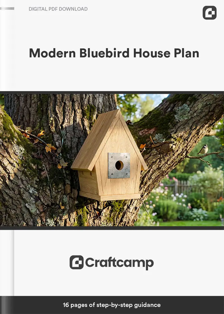 Modern Bluebird House Plan Product Box